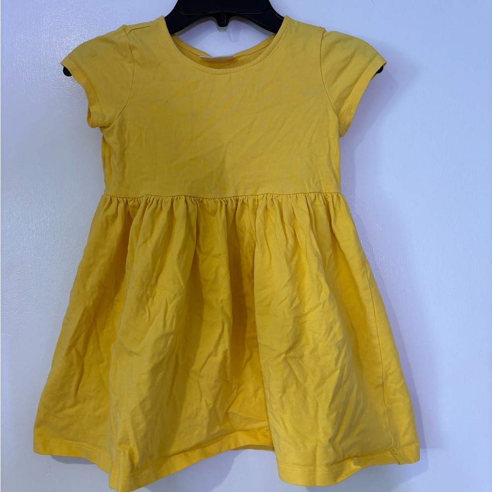 Yellow Cap Sleeve girls dress Hannah Anderson